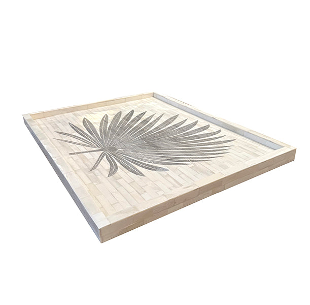 Palm Leaf Etched Tray – Walker Zabriskie Furniture