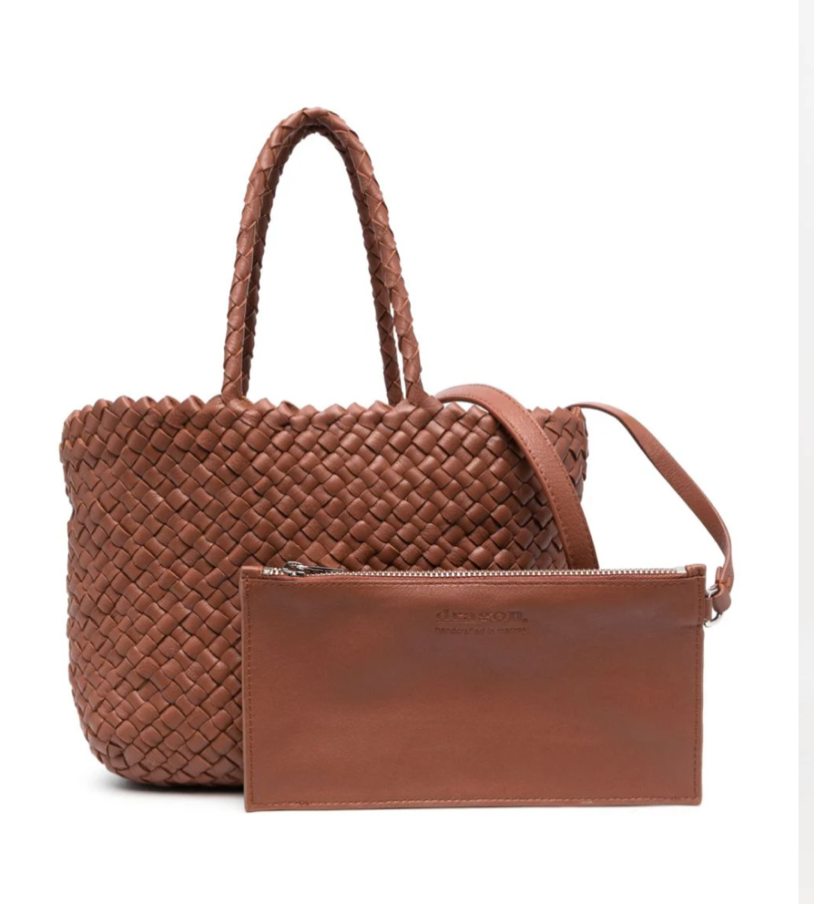 dragon diffusion バッグ　ブラウン Dragon Diffusion - Japan Tote Dark Brown Woven Leather Bag