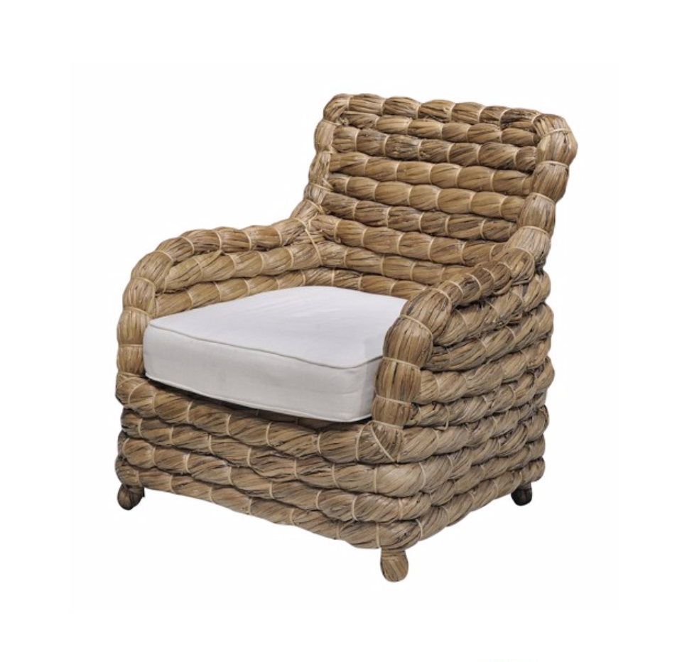 Seagrass accent store chair